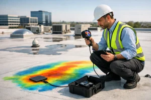 Roof Moisture Mapping Process for Commercial Assets